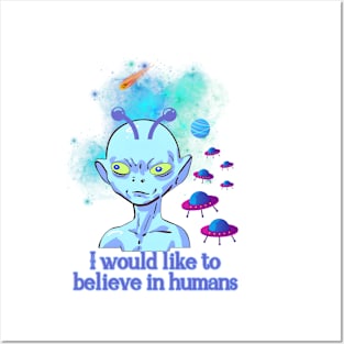 I want to believe Posters and Art